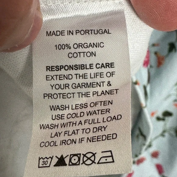 Tuckernuck Hill House The Aurora Sleep Dress Pond Floral Blue Size XS Organic‎ - Picture 7 of 13